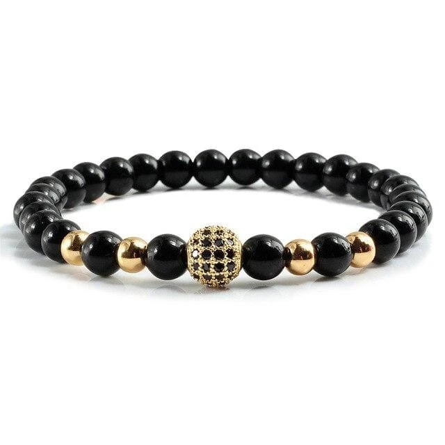 Black And White Bead Couple Bracelet - Image 7