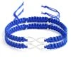Blue Matching Infinity Bracelets For Couples