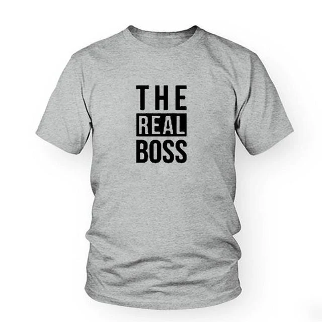 Matching Couple Shirts His And Her The Real Boss - Image 12