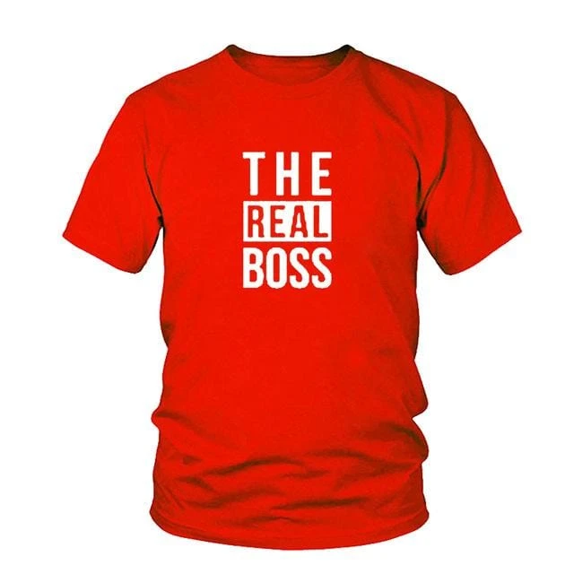 Matching Couple Shirts His And Her The Real Boss - Image 6