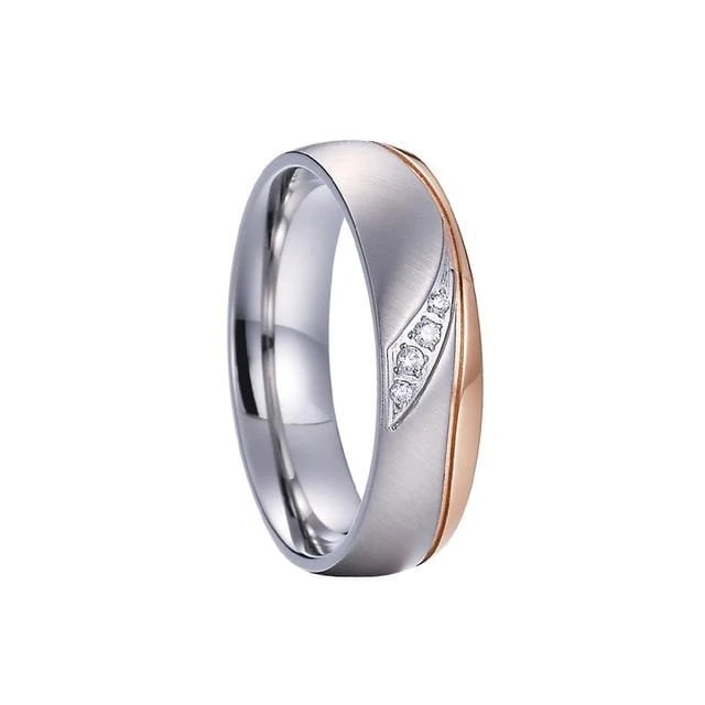 Rose Gold Promise Ring Simple - Image 2