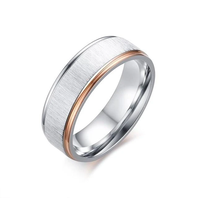 Rose Gold Promise Rings For Couples - Image 3