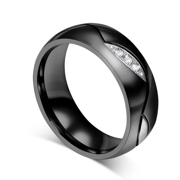 Matching Black Wedding Rings - Image 3