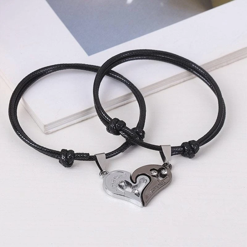 Half Heart Bracelets For Couples - Image 4