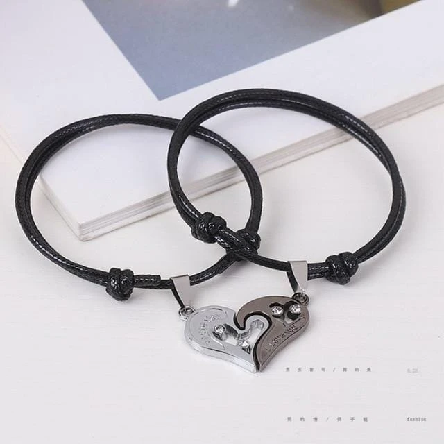 Half Heart Bracelets For Couples - Image 2