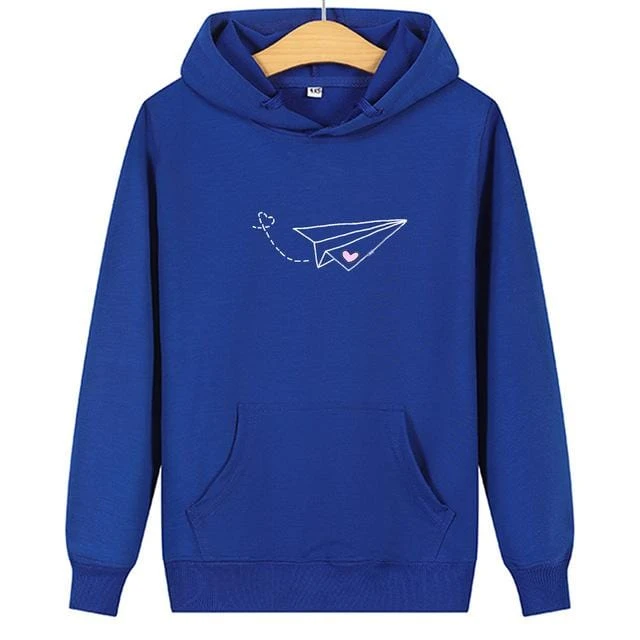 Matching Couple Hoodies Airplane - Image 5