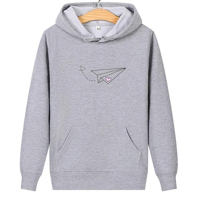 Matching Couple Hoodies Airplane - Image 4