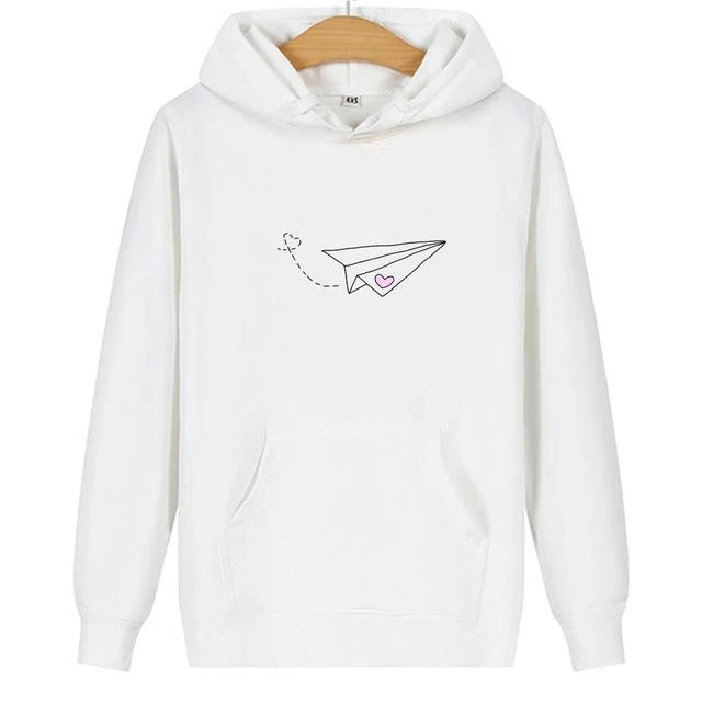 Matching Couple Hoodies Airplane - Image 3