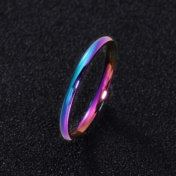Multicolor Rings For Couples - Image 2
