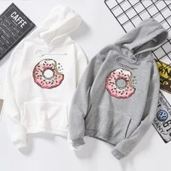 Couple Hoodies Cute Donuts