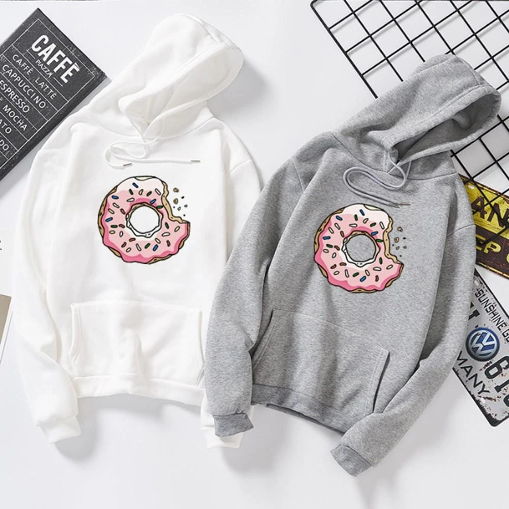 Couple Hoodies Cute Donuts