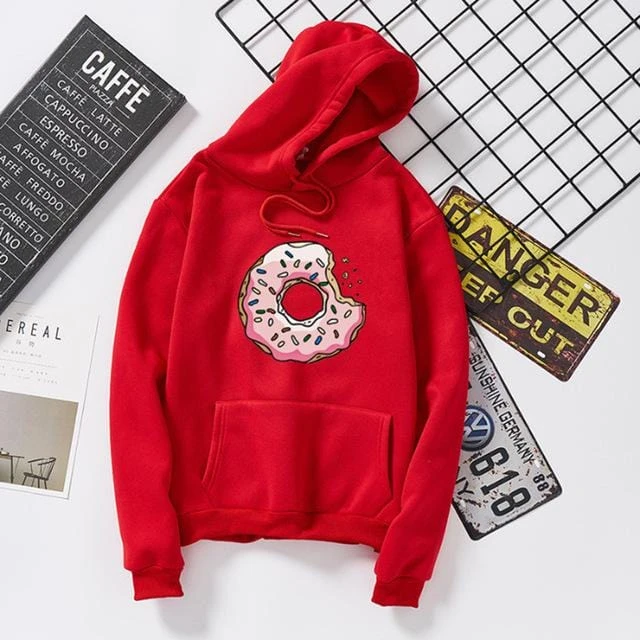 Couple Hoodies Cute Donuts - Image 3