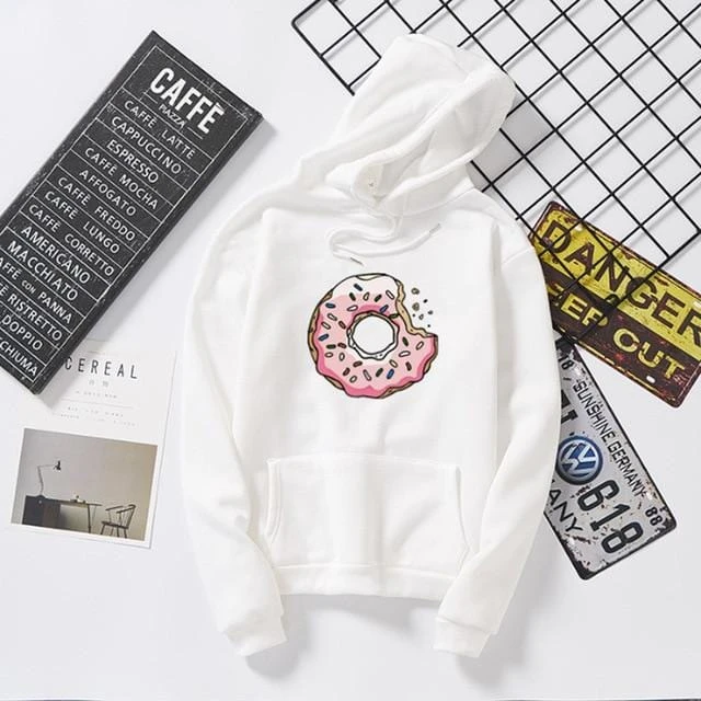Couple Hoodies Cute Donuts - Image 4