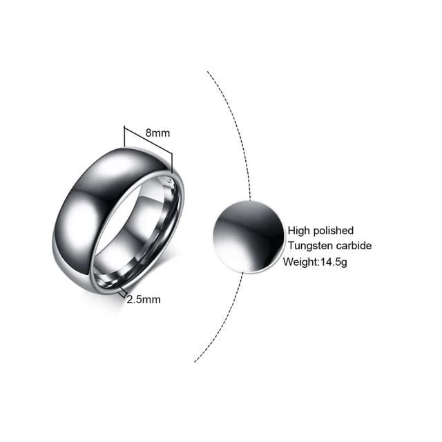 Tungsten Carbide Rings For Couples - Image 3