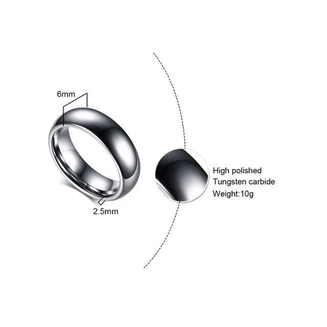 Tungsten Carbide Rings For Couples - Image 2