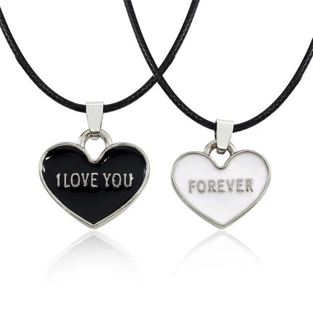 Love You Forever Couple Necklace