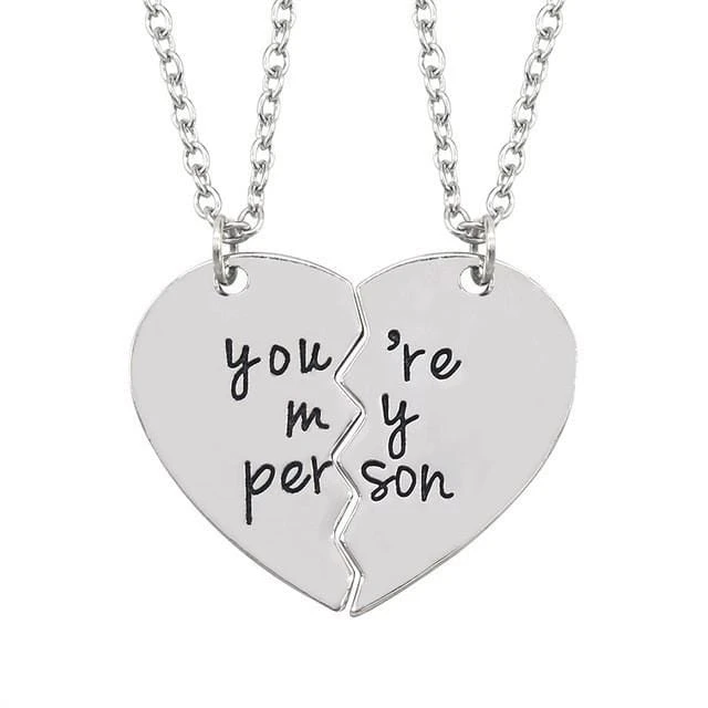 You Are My Person Heart Necklace
