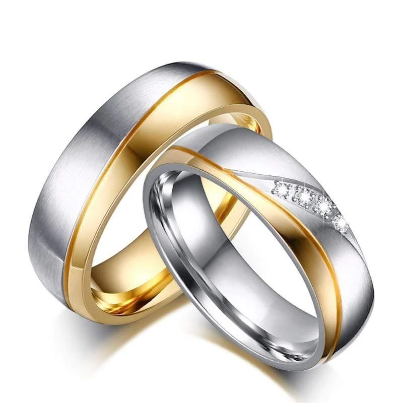 Stainless Steel Promise Rings