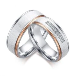 Rose Gold Promise Rings For Couples