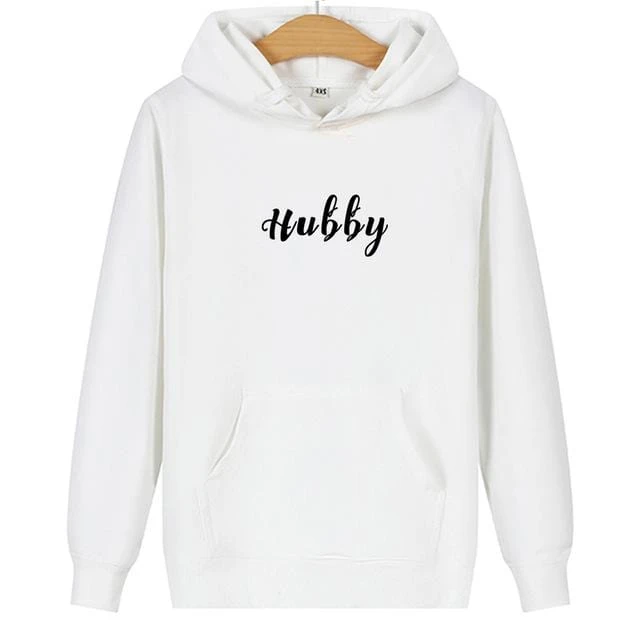 Hubby Wifey Couple Hoodies - Image 3