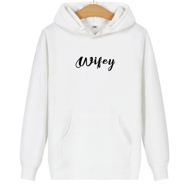 Hubby Wifey Couple Hoodies - Image 2