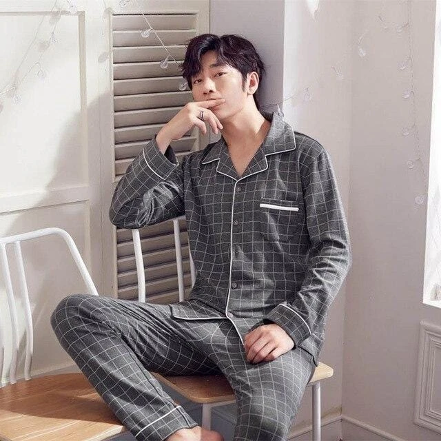 Gray Couple Pajamas - Image 2