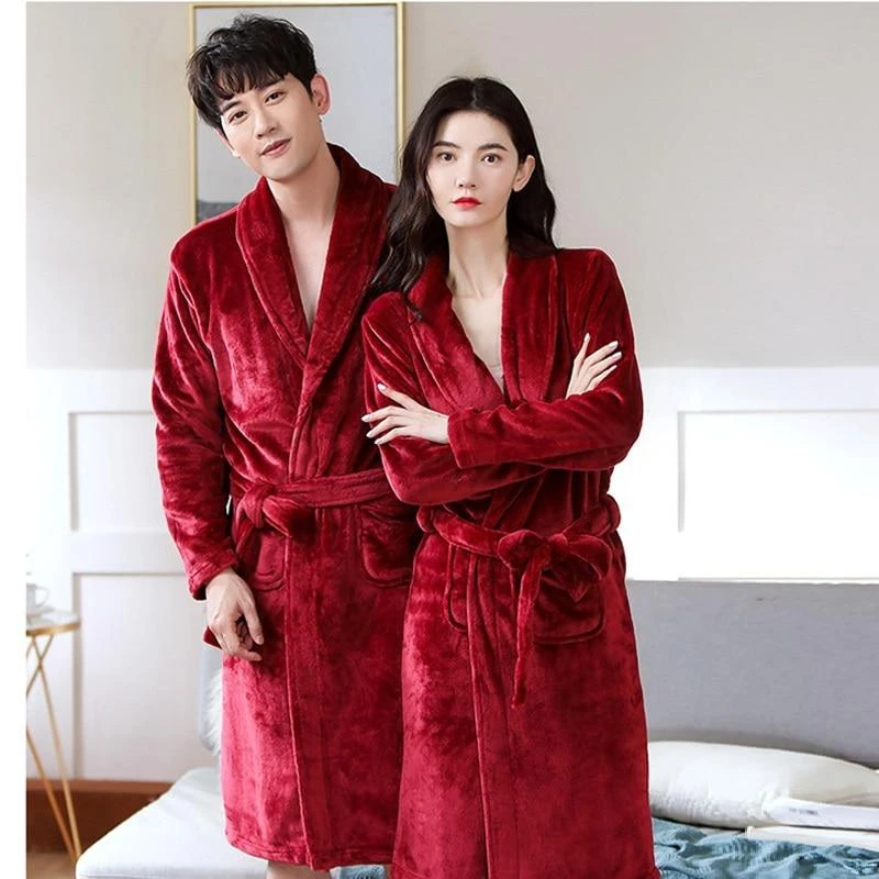 Christmas Bathrobe Set For Couple