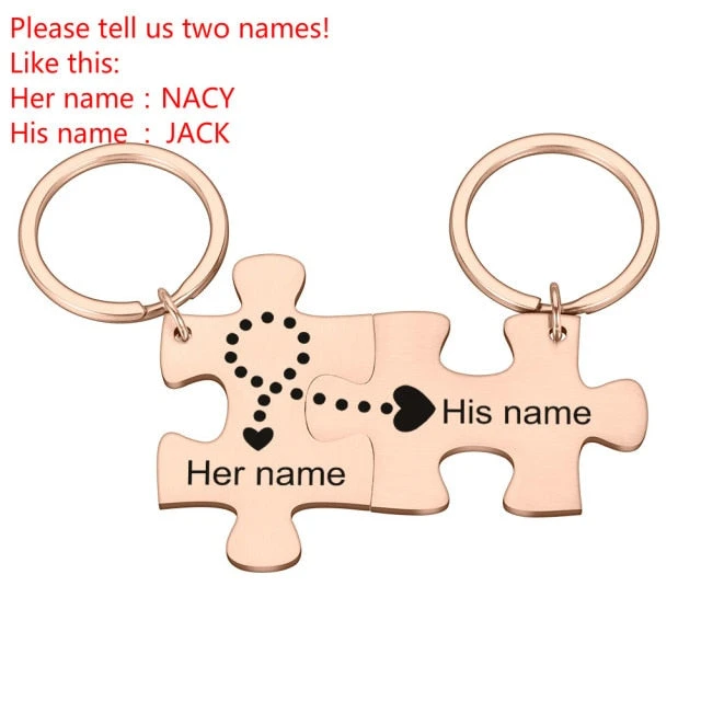 Personalized Puzzle Piece Keychain - Image 5