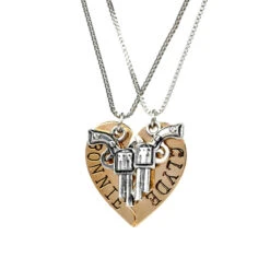 Bonnie And Clyde Couples Necklace