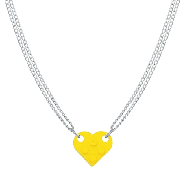 Lego Brick Heart Necklace - Image 8