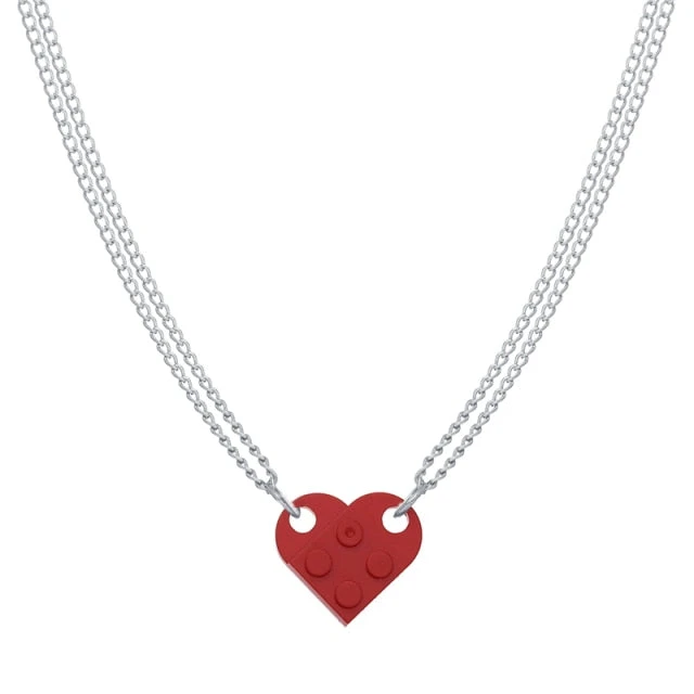 Lego Brick Heart Necklace - Image 6