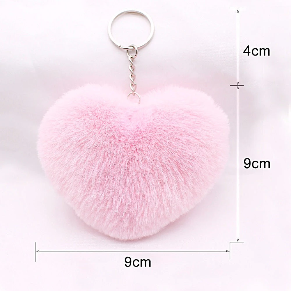Heart Pom Pom Keychain - Image 14