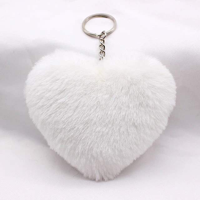 Heart Pom Pom Keychain - Image 7