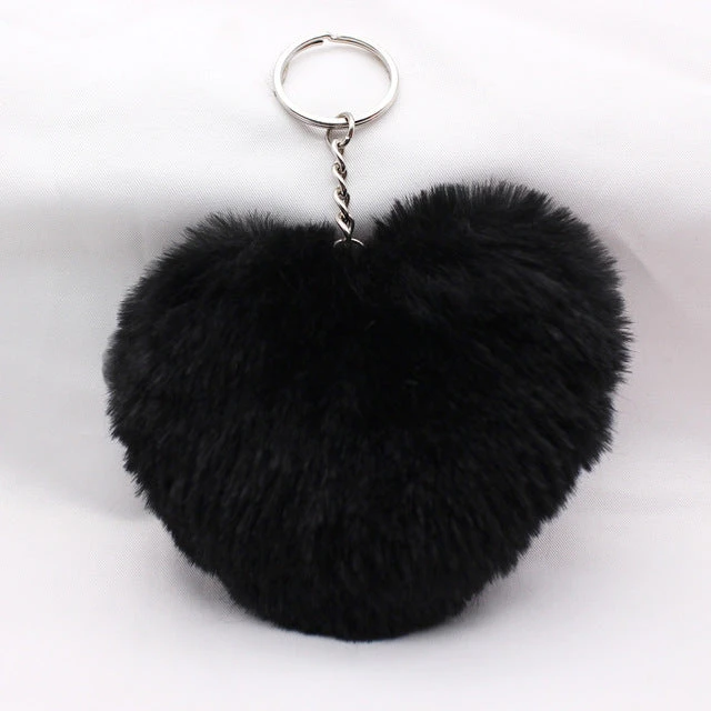 Heart Pom Pom Keychain - Image 6