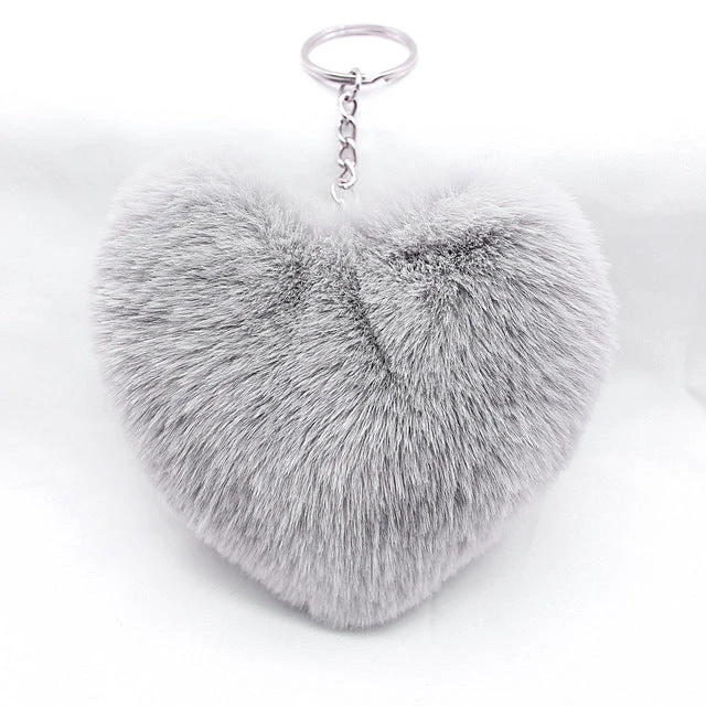 Heart Pom Pom Keychain - Image 10