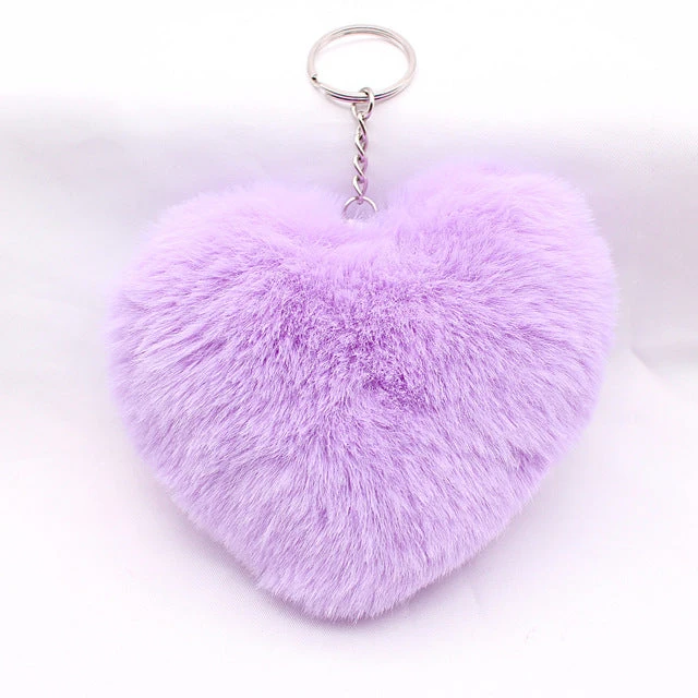 Heart Pom Pom Keychain - Image 9