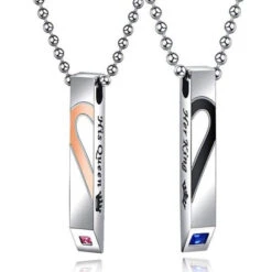 His And Hers Necklace Pendants