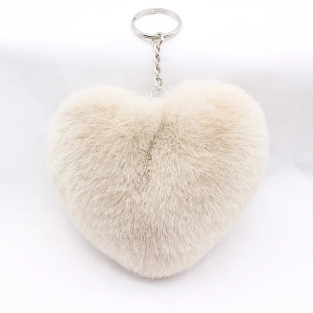 Heart Pom Pom Keychain - Image 8