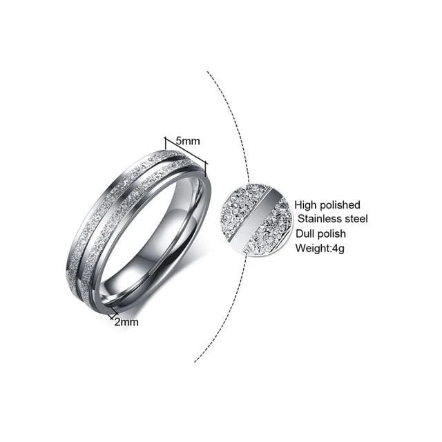 Silver Wedding Rings - Image 2