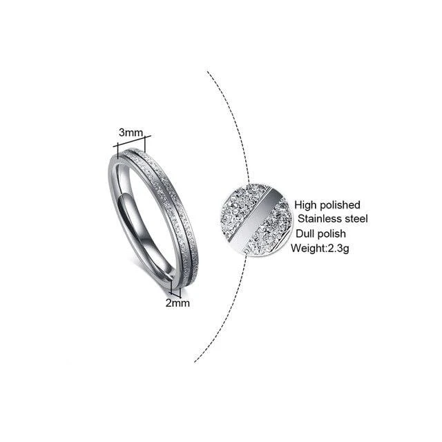 Silver Wedding Rings - Image 3