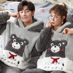 Matching Fleece Pajamas For Couples