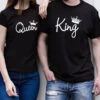 Queen And King White Crown Shirt