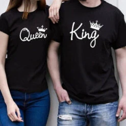 Queen And King White Crown Shirt