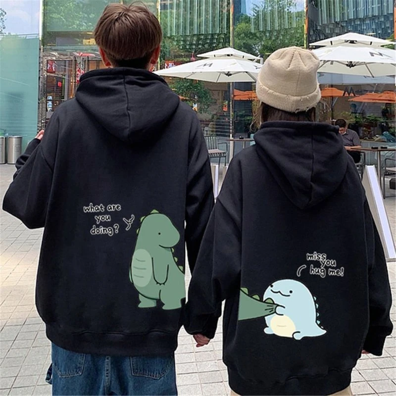 Dinosaur Couple Hoodie - Image 2