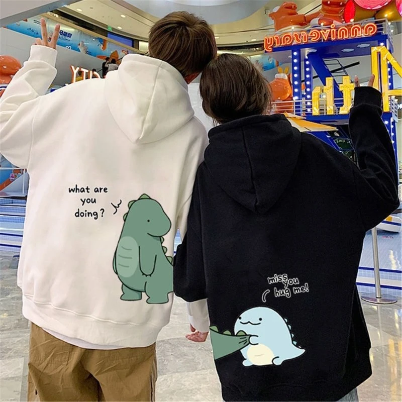 Dinosaur Couple Hoodie - Image 4