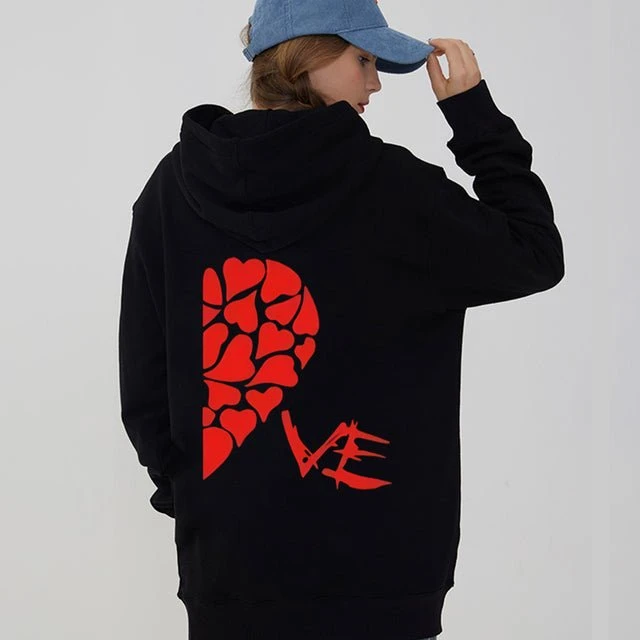 Matching Couple Hoodies Heart - Image 8
