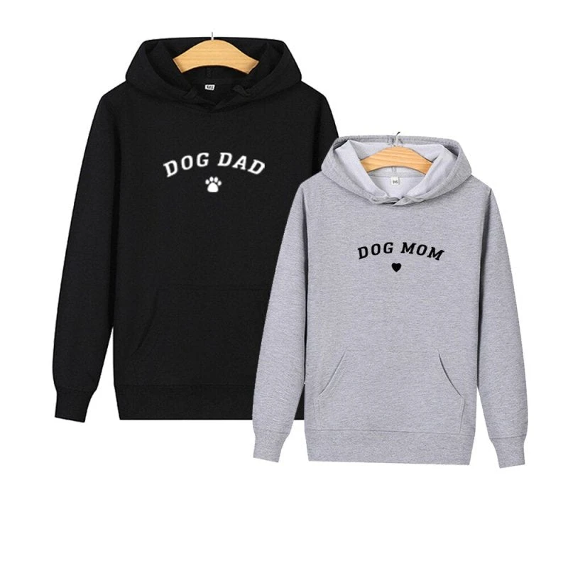 Dog Mom Dad Couple Hoodie